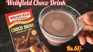 Thumbnail: Weikfield Choco Drink Chocolaty Mix Review | How to make Hot Chocolate Drink with Weikfield Powder 