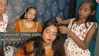 Thumbnail: ✨ Soft Makeup & Hair Styling ASMR by Bharti 🤍 | Whispering + Relaxing Touches😌