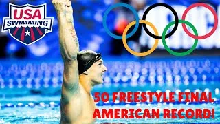 Thumbnail: Mens 50m Freestyle Final Caeleb DRESSEL American Record- US Olympic Team Trials - Day 8 Finals Recap