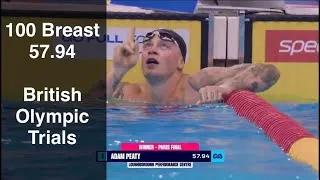 Thumbnail: Adam Peaty 100 Breaststroke Final | British Olympic Trials | 57.94