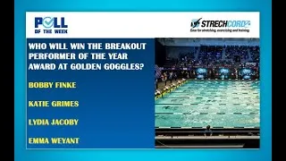 Thumbnail: Swim Poll of the Week: Who will win the Breakout Performer of the Year at Golden Goggles?