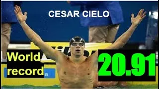 Thumbnail: Cesar Cielo //50m free world record //20.91