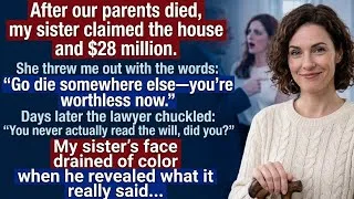 Thumbnail: Go Die Somewhere Else," My Sister Spat, Taking My $28M. Then The Lawyer Revealed Dad’s Trap Door...