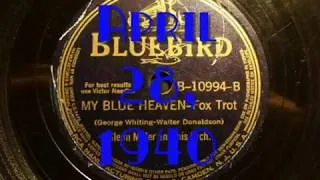 Thumbnail: 78rpm: My Blue Heaven - Glenn Miller and his Orchestra, 1940 - Bluebird 10994