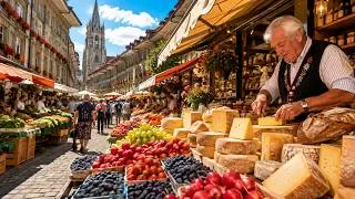 Thumbnail: Swiss ORGANIC Farmers Market | Bern Morning Walking Tour & Old Town | Switzerland 4K 🇨🇭