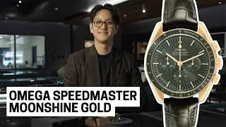 Thumbnail: Omega Speedmaster Professional Moonshine Gold: Green Dial 310.63.42.50.10.001 Review