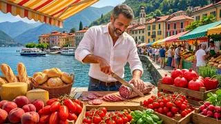 Thumbnail: Morning Market in Italy 🇮🇹 | Authentic Farmers Market & Lakeside City Walk 4K