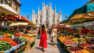 Thumbnail: Morning in Milan 🇮🇹 | Traditional Market in Italy’s Most Elegant City 4K