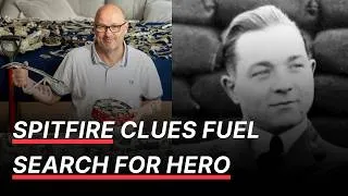 Thumbnail: Man finds 1,500 pieces of crashed Spitfire – now he’s searching for pilot’s family | SWNS