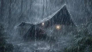 Thumbnail: ⛺HEAVY RAIN CAMPING ⛈️ CALMING RAIN SOUNDS IN LONG HEAVY RAIN CAMPING - ASMR