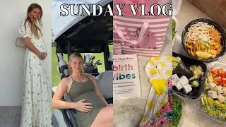 Thumbnail: SUNDAY VLOG: church, golfing with Jay, sushi & pad Thai dinner, baby gift from our neighbors! 