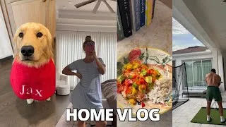 Thumbnail: VLOG: days at home, the yummiest summer salmon dinner, bike rides with Jay & pregnancy things !! 