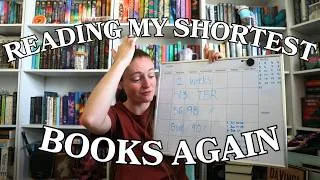 Thumbnail: Reading the Shortest Books on My Physical TBR (Again)