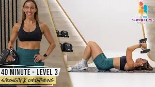 Thumbnail: 40 Min Strength & Conditioning Workout | High Intensity Strength and Cardio!