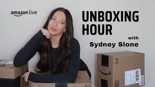 Thumbnail: Unboxing Hour Amazon LIVE with Sydney Slone Episode 1: Unboxing Amazon Finds!