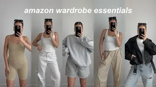 Thumbnail: Amazon Spring Wardrobe Essentials // Best Quality Affordable Clean Girl Capsule Wardrobe Basics 2024