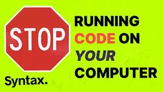 Thumbnail: stop running code on your computer