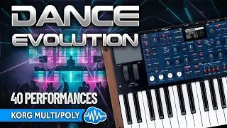 Thumbnail: DANCE EVOLUTION - Korg Multi/Poly -  40 House, Techno, Trance, Synthwave Sounds