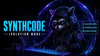 Thumbnail: Defense Protocol · Total Isolation | Dark Synthwave for Deep Work, Coding & Peak Performance