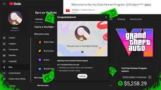 Thumbnail: I Monetized A GTA 6 Youtube Channel In 7 Days To Prove It's Not Luck