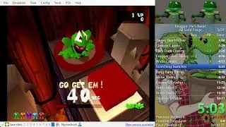 Thumbnail: Frogger (PS1) - All Gold Frogs Speedrun in 49:36