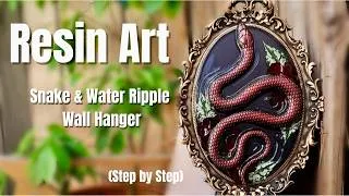Thumbnail: My Favorite Resin Project Yet! (Easy Resin Snake with Water Ripple Wall Hanger)
