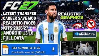 Thumbnail: 2026 UPDATE! FIFA 16 MOD EA FC 27 Android Offline | Can Career Mode + All Tournaments HD GRAPHICS