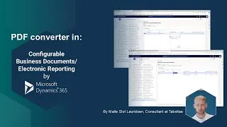 Thumbnail: How to Set Up a PDF Converter in Dynamics 365 Electronic Reporting | Convert Word & Excel to PDF