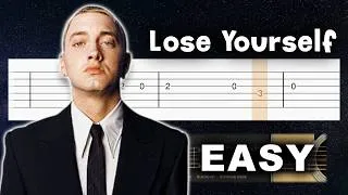 Thumbnail: Eminem - Lose Yourself - EASY Guitar tutorial (TAB)