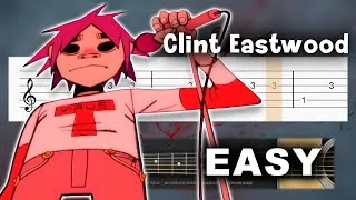 Thumbnail: Gorillaz - Clint Eastwood - EASY Guitar tutorial (TAB)