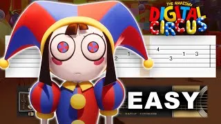 Thumbnail: The Amazing Digital Circus - Ending Theme - EASY Guitar tutorial (TAB)