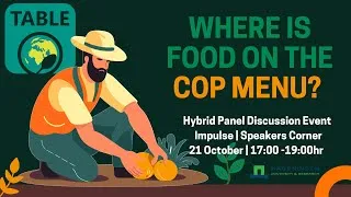Thumbnail: Event Recording: Where Is Food on the COP Menu? Rethinking Food Systems and Climate Action