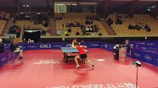 Thumbnail: Ding Ning Reverse TomaHawk Serve | Table Tennis Slow Motion