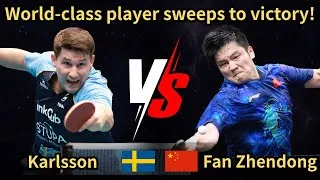 Thumbnail: World-class player sweeps to victory!｜Fan Zhendong vs Kristian Karlsson