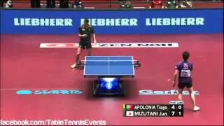 Thumbnail: Jun Mizutani Vs Tiago Apolonia: 1/4 Final [WTTTC Japan 2014]