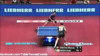 Thumbnail: Koki Niwa Vs Marcos Freitas: 1/4 Final [WTTTC Japan 2014]