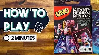 Thumbnail: UNO K-Pop Demon Hunters Setup and Rules