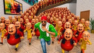 Thumbnail: FRANKLIN KE Ghar MEIN BAHUT SARE MOTU PATLU AA GAYE 🤯 INDIAN THEFT AUTO SIMULATOR 🎮