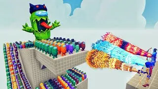 Thumbnail: 100x AMONG US + GIANT IMPOSTER vs 3x EVERY GOD - Totally Accurate Battle Simulator TABS