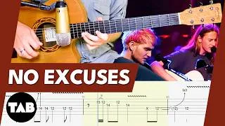 Thumbnail: NO EXCUSES Alice In Chains Guitar TAB | Lesson | Tutorial | Cover
