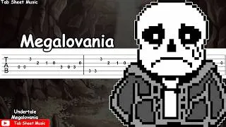 Thumbnail: Undertale - Megalovania | EASY SLOW Guitar tutorial