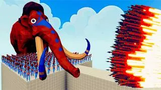 Thumbnail: 100x CLUBBER + 1x MAMMOTH vs 1x EVERY GOD   Totally Accurate Battle Simulator TABS