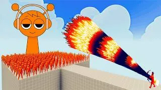 Thumbnail: 100x SPRUNKI + 1x GIANT vs 1x EVERY GOD   Totally Accurate Battle Simulator TABS