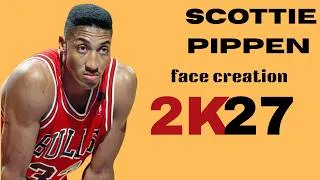 Thumbnail: Scottie Pippen face creation on NBA 2k27