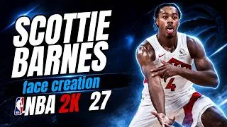 Thumbnail: Scottie Barnes face creation on NBA 2k27