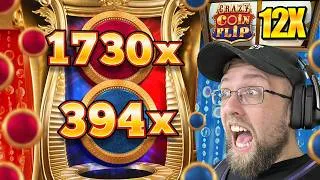 Thumbnail: INSANE 12X TOP SLOT CRAZY COIN FLIP BONUS (MASSIVE MULTIPLIER)