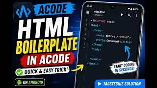 Thumbnail: How to Create HTML Boilerplate in Acode | Acode Android Tutorial