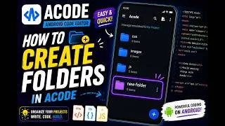 Thumbnail: How to Create Folders in Acode | Acode Android Tutorial