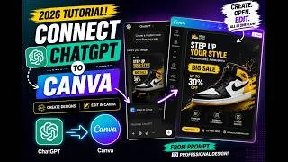 Thumbnail: How to Connect ChatGPT to Canva in 2026 | Create & Edit Designs with AI