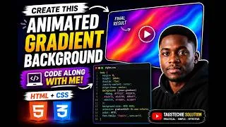 Thumbnail: How to Create an Animated Gradient Background with HTML & CSS